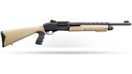 Charles Daly Model 301 Tactical Pump Shotgun 12ga 3"Chamber 5rd Capacity 18.5" Barrel FDE Stock Ghost Ring sight