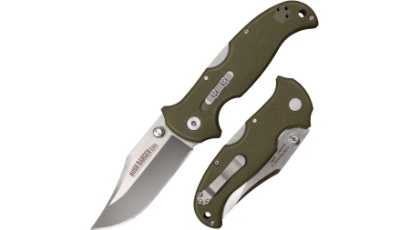 Cold Steel Bush Ranger Lite Rocker Lock Knife  - 3-1/2" Satin Blade OD Green GFN