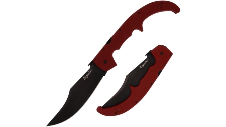 Cold Steel Espada XL Folding Knife 7-1/2" Clip Point Blade Ruby Red