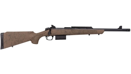 CVA Cascade SR-80 Rifle .308 Win 5rd Magazine 18" 5/8x24 Threaded Barrel FDE with Black Web