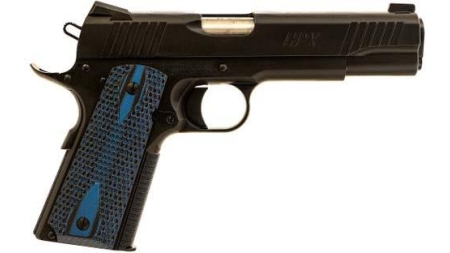 Standard Manufacturing 1911 HPX Handgun .45 ACP 8rd Magazine 5" Barrel Blue Grips