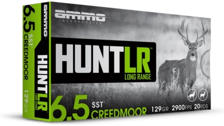 Ammo Inc. Hunt LR Rifle Ammunition 6.5 Creedmoor 129 gr PT 2900 fps 20/ct