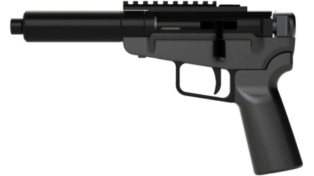 Dark Mountain Stowaway Handgun 9mm Luger Single Shot 5" 1/2x28 Threaded Barrel Black