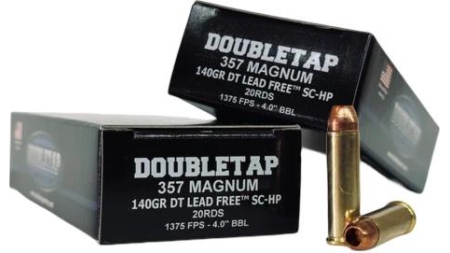 Double Tap DT Lead Free Handgun Ammunition .357 Mag 140gr SC-HP 1375 fps 20/ct