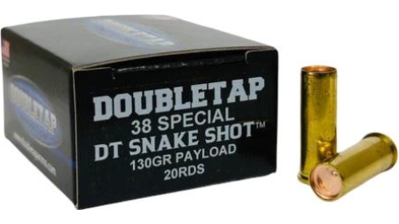 Double Tap DT SnakeShot Handgun Ammunition .38 Spl DT 130gr #9 Shot 1000 fps 20/ct