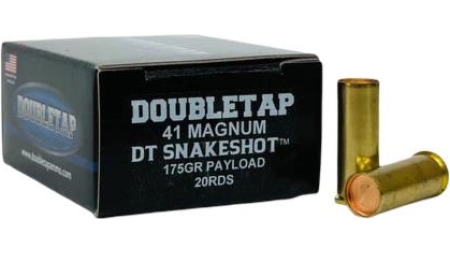 Double Tap DT Snake Shot Handgun Ammunition .41 Mag 175gr #9 Shot 20/ct