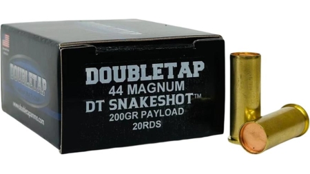 Double Tap DT Snake Shot Handgun Ammunition .44 Mag 200gr #9 Shot 1000 fps 20/ct