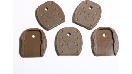 TangoDown Vickers Tactical Magazine Floor Plates for Glock 5pk Tan