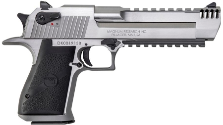 Magnum Research .429 Desert Eagle Mark XIX Handgun .429 DE 7rd Magazine Stainless Steel wth Black