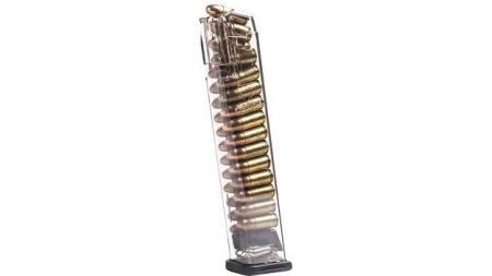 Elite Tactical Systems Magazine Clear for Glock Model 17/18/19/26/34 9mm Luger 27/rd