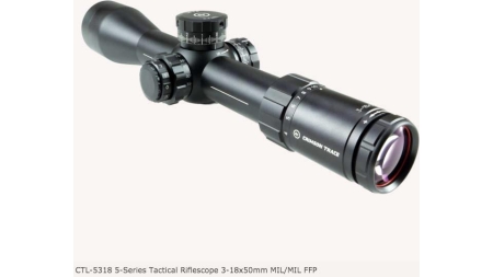 Crimson Trace 5-Series Tactical Riflescope 3-18x50mm MIL/MIL FFP w/MR1-MIL Illum Reticle