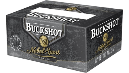 Noble Sport Buckshot Law Enforcement Shotshells 12ga 2-3/4" 9 pellet 1200 fps #00 250/ct Case (25-10/ct Boxes)