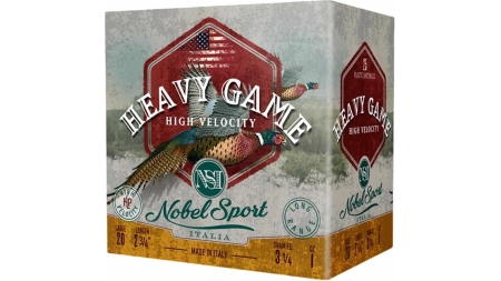 Nobel Sport Heavy Game High Velocity Shotshell  20ga 2-3/4" 1oz 1330 fps #5 25/ct