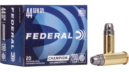 Federal Champion Handgun Ammunition .44 Spl 200 gr HP 870 fps 20/box