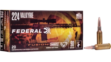 Federal Fusion Rifle Ammunition .224 Valkyrie 90 gr SP 2700 20/ct