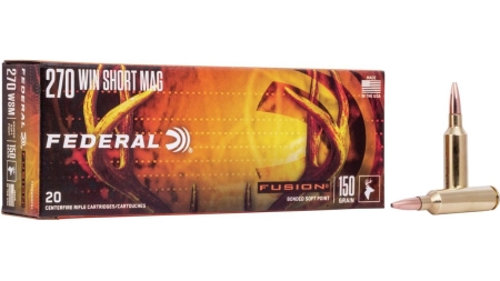 Federal Fusion Rifle Ammunition .270 WSM 150 gr BTSP 3060 fps - 20/ct