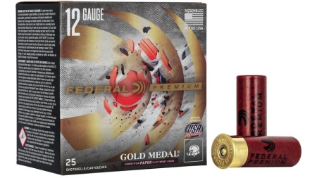 Federal Gold Medal Grand Paper Shotshells 12 ga 2-3/4" 1oz 1290 fps #8 25/ct