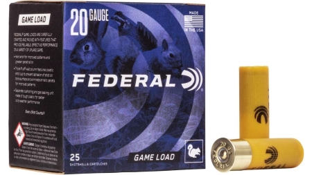 Federal Game-Shok Upland Game - Game Load - 20ga 2-3/4" 7/8oz. #8-Shot 25/Box