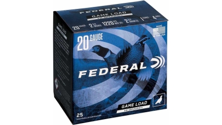 Federal Game-Shok Upland Game Hi Brass Load 20 ga 2 3/4" MAX 1 oz #4 - 25/box
