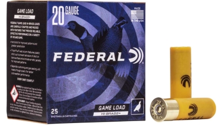 Federal Game-Shok Upland Game Hi Brass Load 20 ga 2 3/4" MAX 1 oz #5 - 25/box