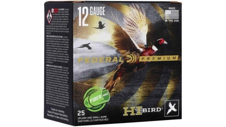 Federal Hi-Bird Shotshells 12ga 2-3/4" 1-1/4oz 1330 fps #5 25/rd