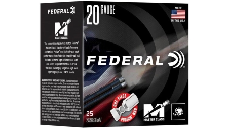 Federal Master Class Shotshells 20ga 2-3/4" 7/8oz 1250fps #7.5 25/ct