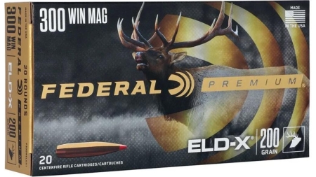 Federal Premium ELD-X Rifle Ammunition .300 Win Mag 200gr PT 20/ct