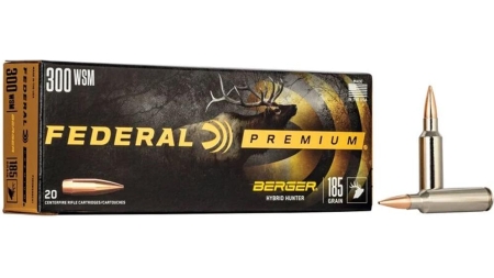 Federal Classic Hunter Berger Hybrid Rifle Ammunition .300 WSM 185 gr BTHP 2950 fps 20/ct