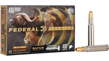 Federal Premium Cape-Shok Rifle Ammunition .416 Rigby 400 gr TBSS 2370 fps - 20/ct
