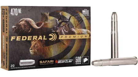 Federal Premium Cape-Shok Rifle Ammunition .470 Nitro 500 gr TBBC 2150 fps - 20/ct