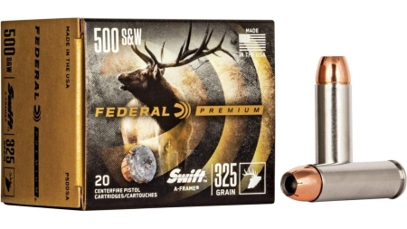 Federal Premium Vital-Shok Handgun Ammunition .500 S&W 325 gr SAF 1800 fps 20/box