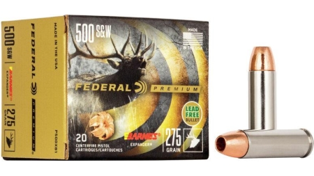 Federal Premium Vital-Shok Handgun Ammunition .500 S&W 275 gr BXP 1660 fps 20/box
