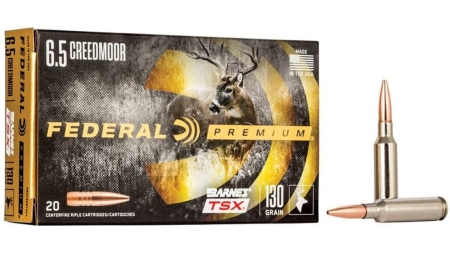 Federal Classic Hunter Barnes TSX Rifle Ammunition 6.5 Creedmoor 130 gr TSX 2825 fps 20/ct