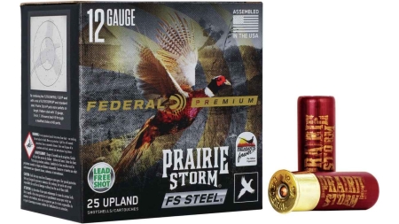 Federal Prairie Storm FS Steel Shotshells 12 ga 2-3/4" 1-1/8oz 1350 fps #4 25/ct
