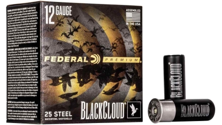 Federal Black Cloud FS Steel Shotshells 12g. 2-3/4 1-1/8oz 1500 fps #4 25/ct