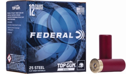 Federal Top Gun Steel Shotshells 12 ga 2-3/4" 1-1/8oz 1145 fps #7 25/ct