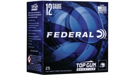 Federal Top Gun Sporting Shotshells 12ga 2-3/4" 1 oz 1250 fps #7.5 25/ct