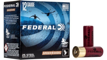 Federal Speed-Shok High Velocity Steel Shotshells 12ga 2-3/4" 1-1/8oz 1500 fps #3 Shot 25/ct