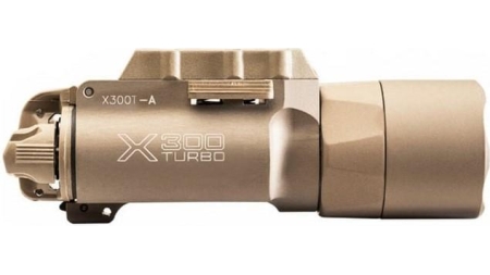 Surefire X300T-A Turbo Weapon Light Universal and Pic Mount 650 Lumens Tan Lever Latch