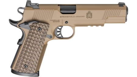 Springfield Armory 1911 TRP Handgun .45 ACP 8rd Magazines (2) 5" Barrel Coyote with Light Rail