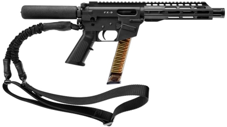 Freedom Ordnance FX9 Handgun 9mm Luger 31rd Glock Style Magazine 8" Barrel Black with Sling