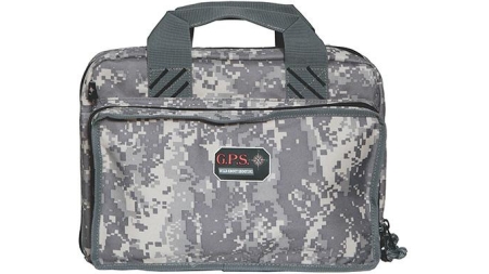 G-Outdoors Quad Pistol Range Bag with Magazine Storage & Dump Cups-Fall Camo
