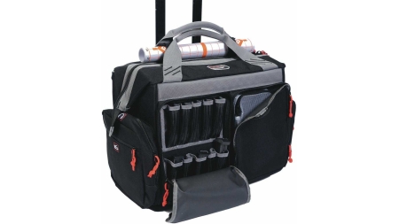 G-Outdoors Rolling Range Bag- with Telescoping Handle-Black