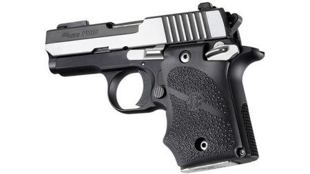 Hogue Ambi Safety Rubber Grip with Finger Grooves for SIG Sauer P938 Black