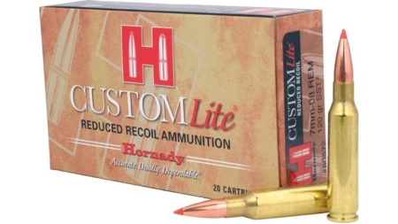 Hornady Custom Lite Rifle Ammunition 7mm-08 Rem 120 gr SST Custom Lite 20/Box