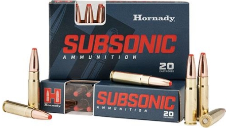 Hornady Subsonic Ammunition .300 BLACKOUT 190 gr SUB-X 1050 fps 20/ct
