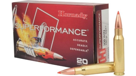 Hornady Superformance Rifle Ammunition .308 Win 150 gr SST 3000 fps - 20/box