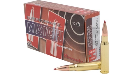 Hornady Superformance Match Rifle Ammunition .308 Win 168 gr ELD 2840 fps 20/ct