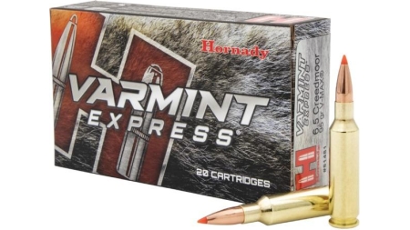Hornady Varmint Express Rifle Ammunition 6.5 Creedmoor 95gr V-max 3300 fps 20/ct
