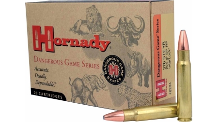 Hornady Dangerous Game Series Rifle Ammunition .376 Steyr 225 gr SP 2600 fps - 20/box